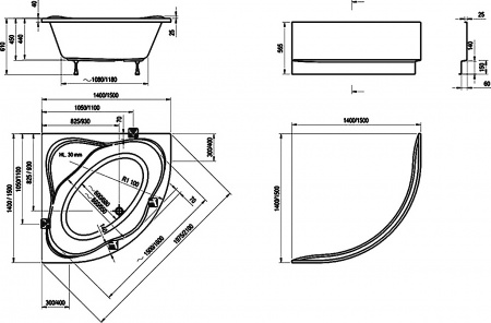 ��������� ����� Ravak New Day 150�150, � �������