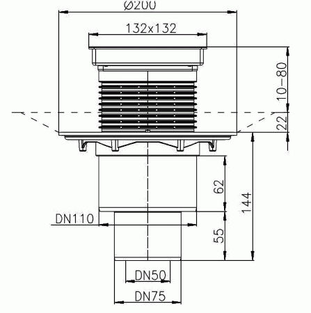 HL 310N-3020 ������ -���� � ������������ �������� DN50/75/110