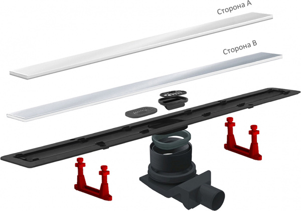   Pestan Confluo Frameless Line 450 white glass