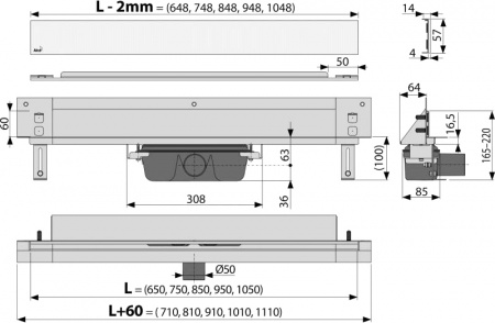   AlcaPlast Spa APZ5-SHADE-650