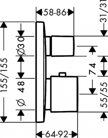 ��������� Hansgrohe PuraVida 15771000 ��� ����� � �����