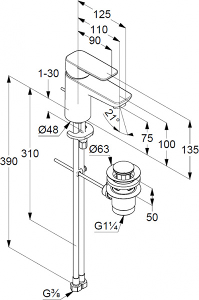 ��������� Kludi Pure&Style 403820575 ��� ��������