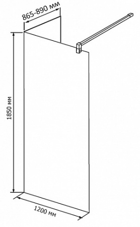 ������� ����������� RGW Walk In WA-05 1200x900 ������ ��������