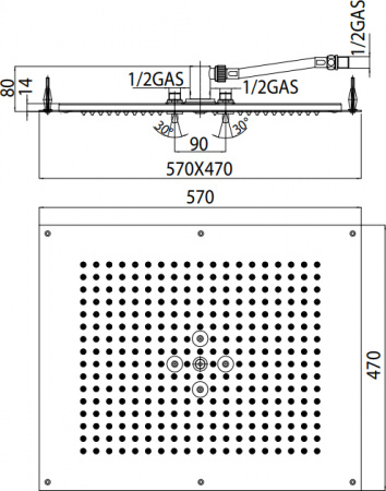 ������� ��� Bossini DREAM - Flat H38657.030 57x47