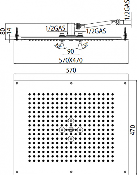 ������� ��� Bossini DREAM - Flat H38657.030 57x47