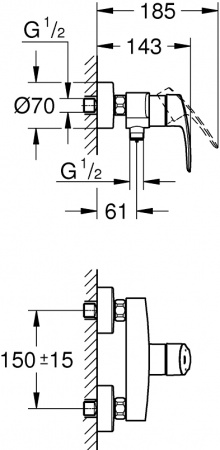  Grohe Eurosmart 33555003  