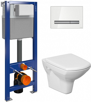 �������� ������ Cersanit Carina new clean on + ����������� Cersanit Aqua P-IN-MZ-AQ40-QF � ����� ������� �����