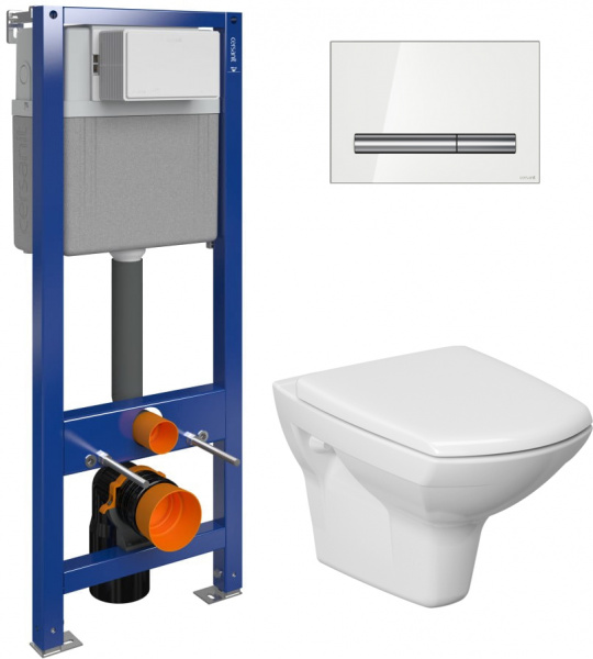 �������� ������ Cersanit Carina new clean on + ����������� Cersanit Aqua P-IN-MZ-AQ40-QF � ����� ������� �����