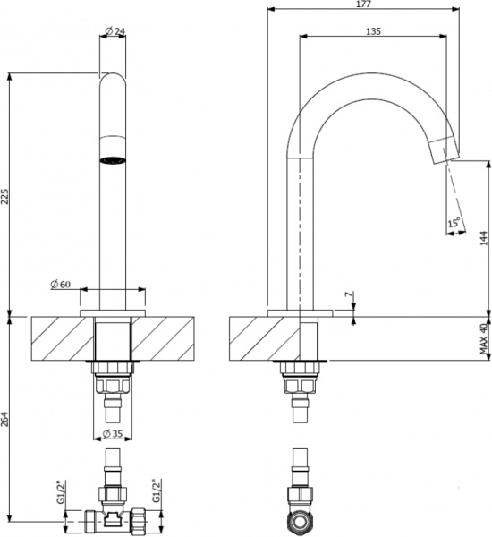 ��������� Villeroy & Boch Dawn TVW10612015361 ��� ��������