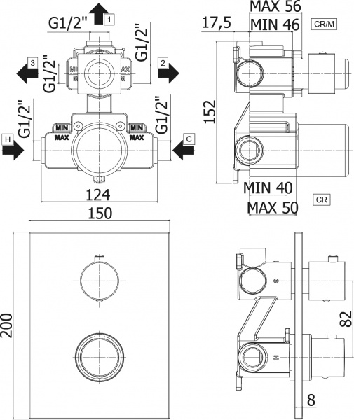 ��������� Paffoni Light LIQ519NO/M � ���������� ������, ��� ����� � �����