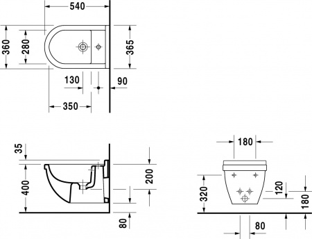 ���� ��������� Duravit Starck 3 2230150000