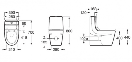 ����� ��� ������� Roca Khroma 341650000
