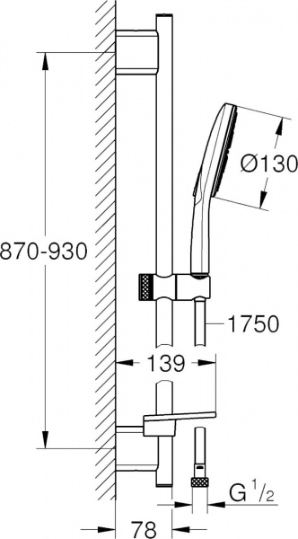������� �������� Grohe Rainshower SmartActive 26579LS0 ����� ����