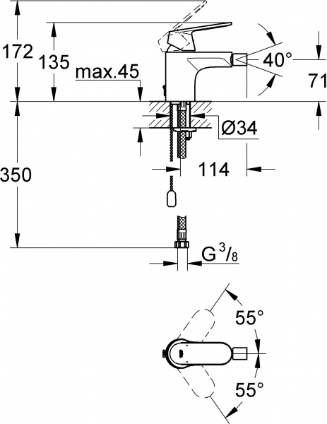 ��������� Grohe Eurosmart Cosmopolitan 32840000 ��� ����