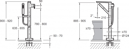 ��������� Jacob Delafon Composed E73087-CP ��������� ��� ���������� �����