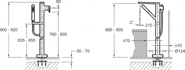 ��������� Jacob Delafon Composed E73087-CP ��������� ��� ���������� �����