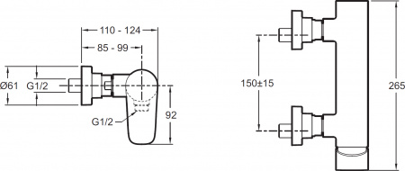  Jacob Delafon Aleo E72351-CP  