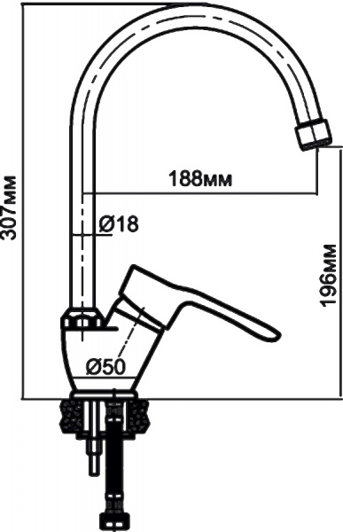 ��������� Aquanet Elements SD20065 ��� �������� �����