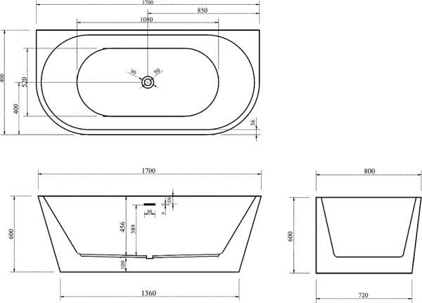��������� ����� Abber AB9216-1.7R 170x80