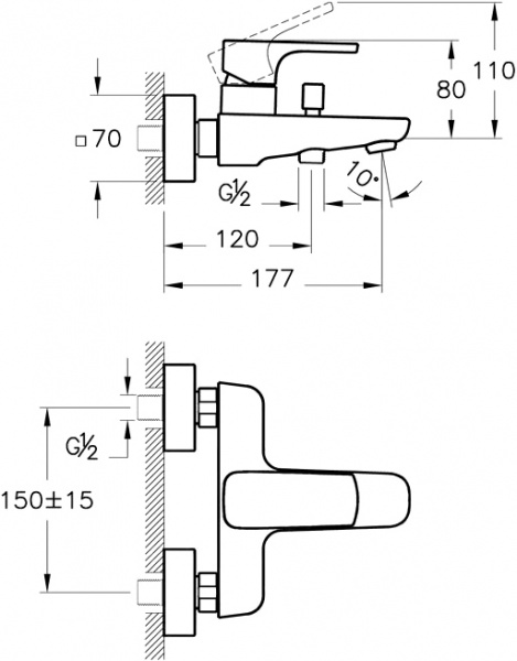 ��������� VitrA Sento A42516EXP ��� ����� � �����