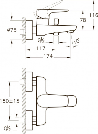 ��������� VitrA X-Line A42324EXP ��� ����� � �����