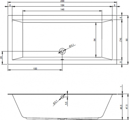 ��������� ����� Riho Lugo 200x90