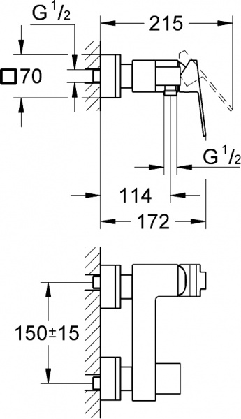 ��������� Grohe Sail Cube 23437000 ��� ����, ����
