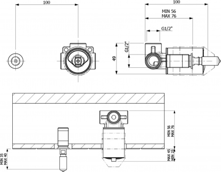 ��������� Villeroy & Boch Dawn TVW10619A15361 � ���������� ������, ��� ��������