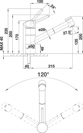 ��������� Blanco Tivo-S 517648 ��� �������� �����