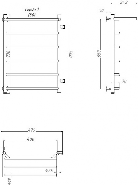 ����������������� ������� ������ ����� �� 1 � ��4 R, 50x80x40