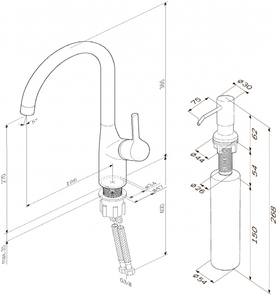 ��������� AM.PM X-Joy S F85B07D00 ��� �������� �����, � ���������, ����
