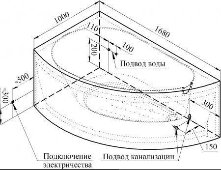 ��������� ����� Radomir Vannesa Massage 2-75-2-1-0-215 ������� 170�100, � �������������, �������� � �������, �������, L