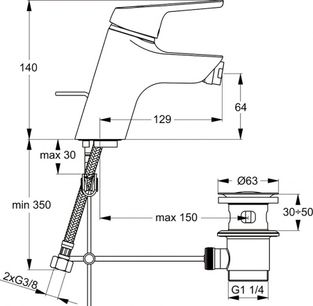  Ideal Standard Cerasprint B9565AA  