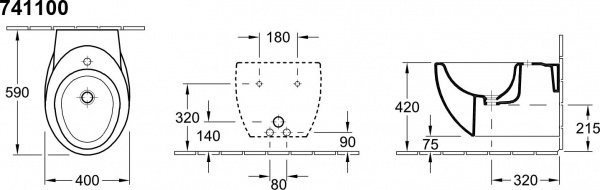���� ��������� Villeroy & Boch Aveo plus 7411 00R1 alpin