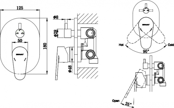  Bravat Eler FB848238CP-3-RUS   ,    