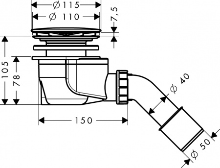 ����� ��� ������� Hansgrohe Staro 60056000
