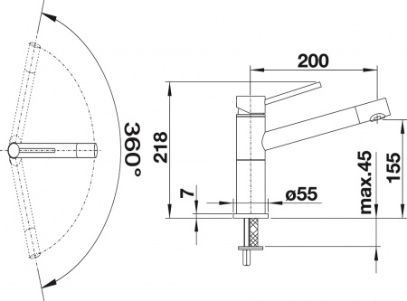 ��������� Blanco Alta Compact 515316 ��� �������� �����