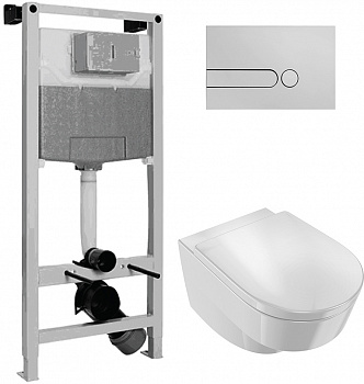 ��������  ������� ����������� ��� �������� Jacob Delafon E5504-NF + ���� ��� ������� ���������� Jacob Delafon Odeon Rive Gauche EDR102-00 + ������ ���