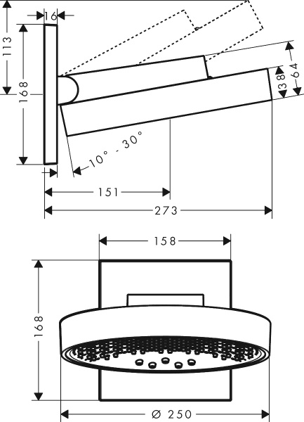 ������� ��� Hansgrohe Rainfinity 26232000