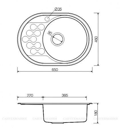 ����� �������� Omoikiri Kasumigaura 65-1-R ����������� �����