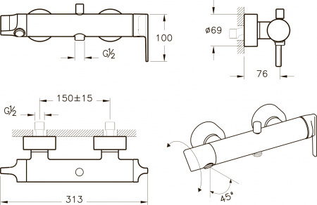 ��������� VitrA Suit A42488EXP ��� ����� � �����