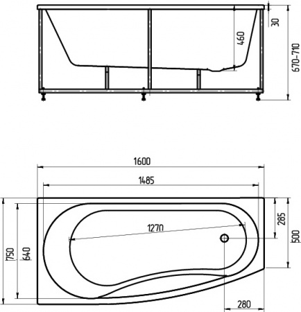 ��������� ����� ������� ������� PAN160-0000038 160x75 L, � ����������� �������