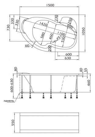 ��������� ����� Marka One Aura 150x105 L
