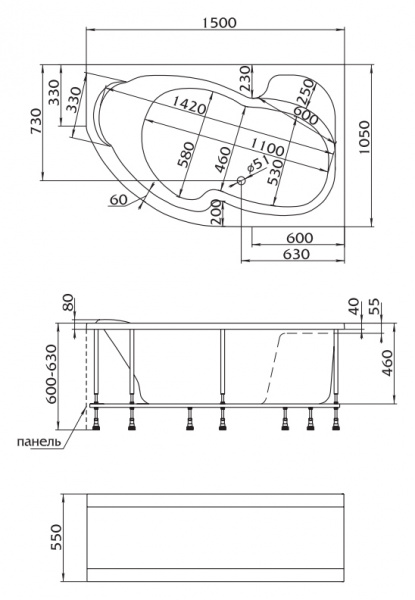 ��������� ����� Marka One Aura 150x105 L