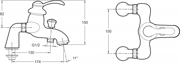 ��������� Jacob Delafon Fairfax E71091-CP �� ���� �����