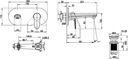 ��������� Villeroy & Boch O.novo Start TVW10511211061 ��� ��������