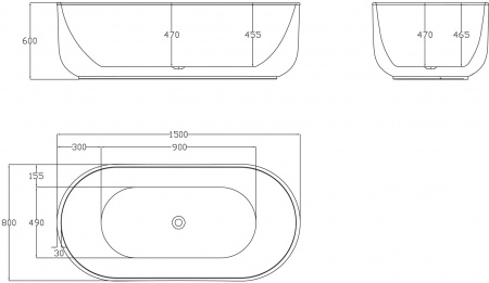 ��������� ����� BelBagno BB401-1500-800 150x80