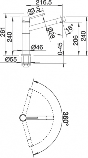 ��������� Blanco Alta 512319 ��� �������� �����