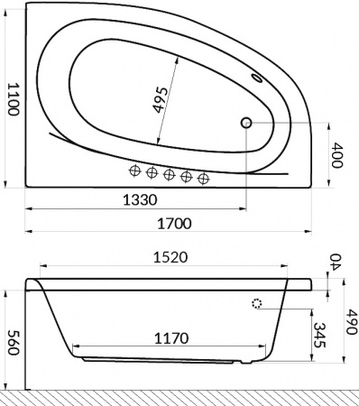 ��������� ����� Excellent Kameleon WAEX.KMP17.SMART 170x110 P