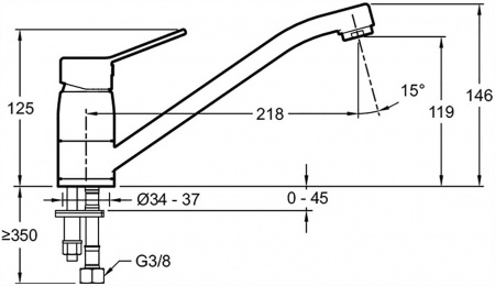 ��������� Jacob Delafon Eo E24161RU-CP ��� �������� �����